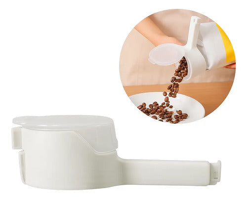 X2 Clip Para Sellar Bolsas Alimento Cierra Facil Con Tapa