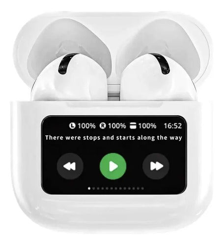 Audifonos Bluetooth A9pro Auriculares Inalámbricos Con Blanco