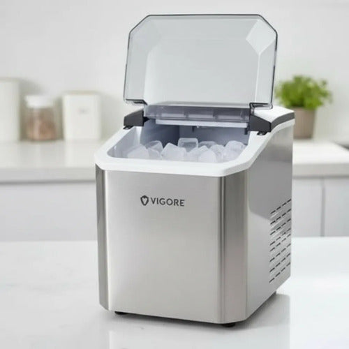 Maquina Electrica Hacer Hielo Cubitos Fabricadora 220v 110w Gris