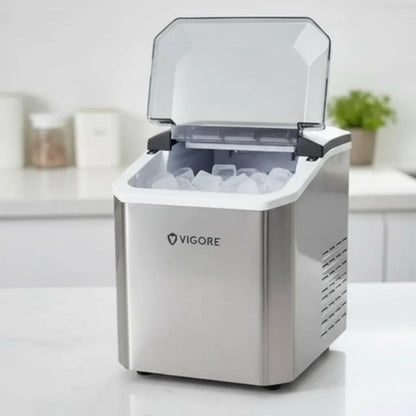 Maquina Electrica Hacer Hielo Cubitos Fabricadora 220v 110w Gris