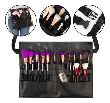 Cinturon Porta Brochas Maquillaje Cosmeticos Ajustable Varios