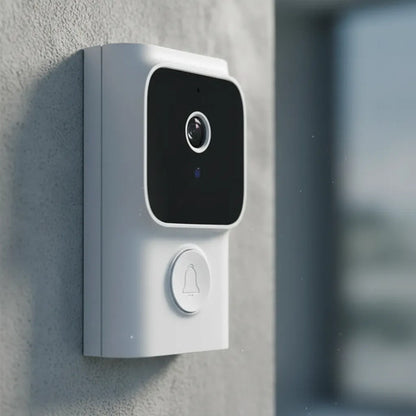 Timbre Inteligente Inalambrico Wifi Camara Vision Nocturna Blanco