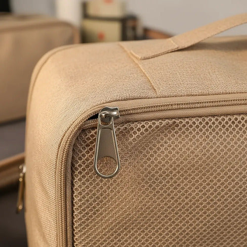 Set Pack Organizadores Viaje 7 Piezas Valija Ropa Bolsas Rosa