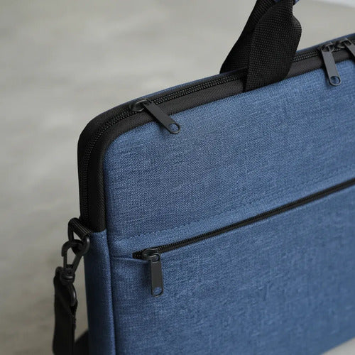 Funda Bolso Laptop 15.6 Portafolio Impermeable Notebook Azul