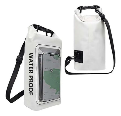 Bolsa Impermeable Estanca 2l Funda Celular Ios Android Playa Blanco