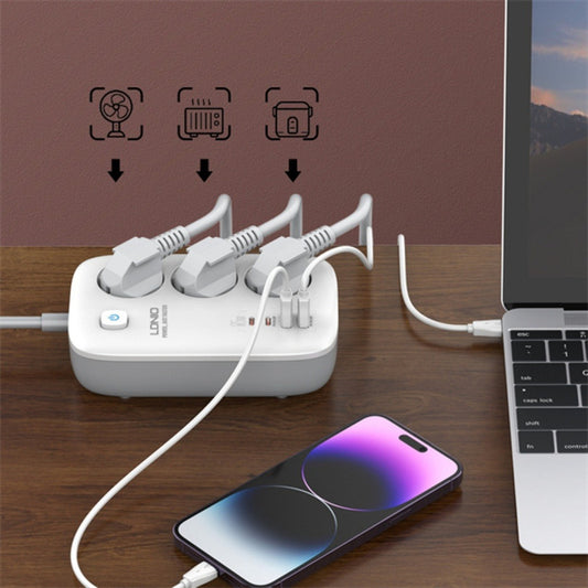 Enchufe Alargue Schuko 65w Usb Carga Rapida Zapatilla