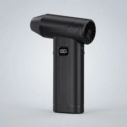 Sopladora Portátil Inalámbrica Recargable Usb C Display Led Negro