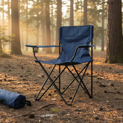 Silla Plegable Camping Jardin Playa Apoyabrazos Portavaso