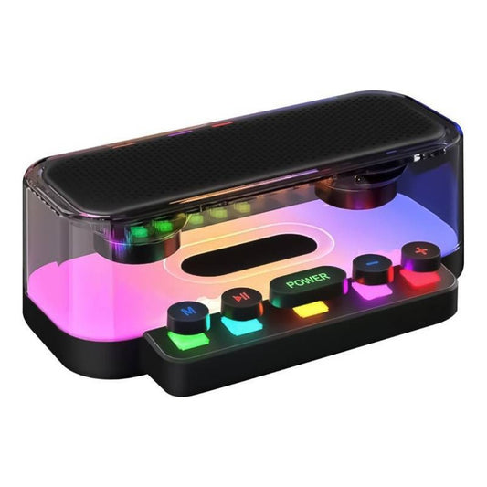 Parlante Portatil Bluetooth Con Luces Led Rgb 2400mah