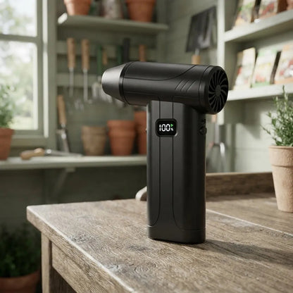 Mini Sopladora Portátil Recargable 6000mah Usb-c Led Negro
