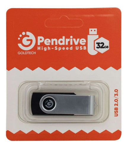 Pendrive Memoria Usb 32gb 3.0 Alta Velocidad Pc Mac Laptop Negro