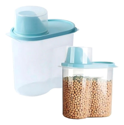 Recipiente Tarro Cocina Contenedor Alimentos Tapa Medidora Aleatorio