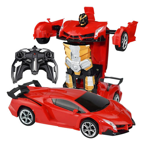 Auto Robot Juguete Transformer Con Control Remoto Aleatorio