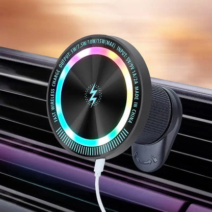 Cargador Inalambrico De Auto Magnetico 15w Para Ventilacion