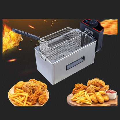 Freidora De Aceite 3 Litros Acero Inoxidable Electrica