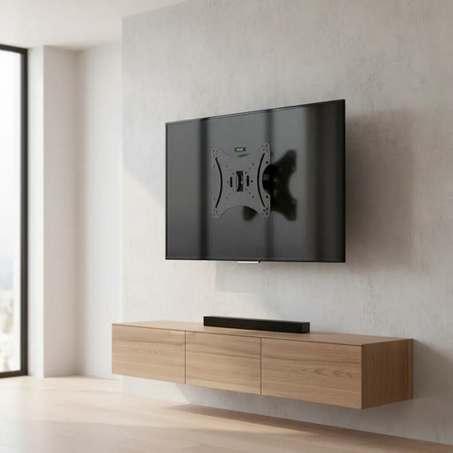 Soporte Televisor Tv Led Extensible 14 A 42 Pulgadas Pared Negro-1