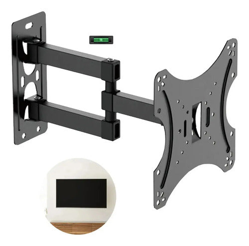Soporte De Tv Articulado Para Pantallas De 42 Pulgadas, Para Pared Negro-1