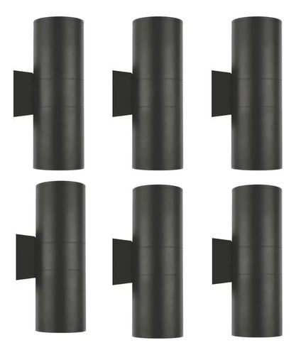 Set X6 Foco Pared Aplique Exterior Lampara Bidireccional