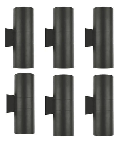 Set X6 Foco Pared Aplique Exterior Lampara Bidireccional