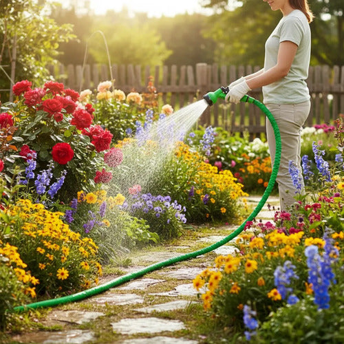 Manguera Extensible 30mts Rociador Multiuso Jardín Pistola Aleatorio