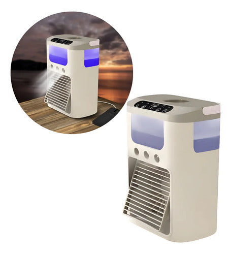Enfriador Portatil Con Agua Hielo Mini Ventilador Usb Varios