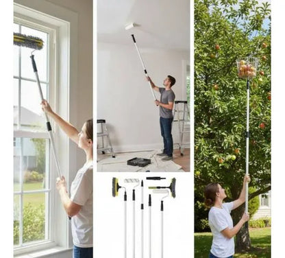 Mango Palo Telescopico Extensible 3m Aluminio Limpieza