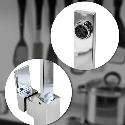 Monocomando Cocina Mesada Canilla Grifo Metalico Chato Metalico Cromado