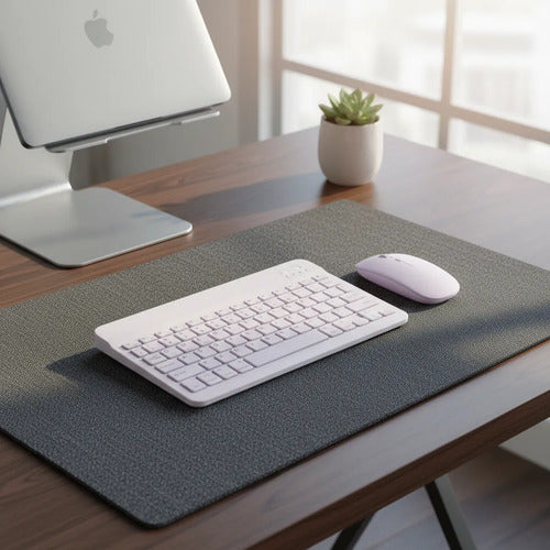 Combo Teclado Mouse Bluetooth Slim Ingles Recargable Tablet Aleatorio