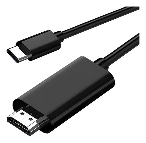 Cable Hdmi A Tipo C Usb C 4k Hd 1.8m Negro