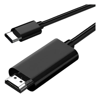 Cable Hdmi A Tipo C Usb C 4k Hd 1.8m Negro