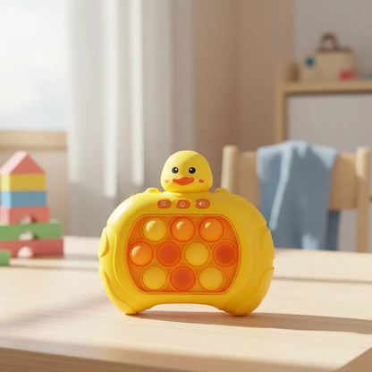 Juego Consola Pop It Pato Electrónica Luz Sonido Infantil Amarillo