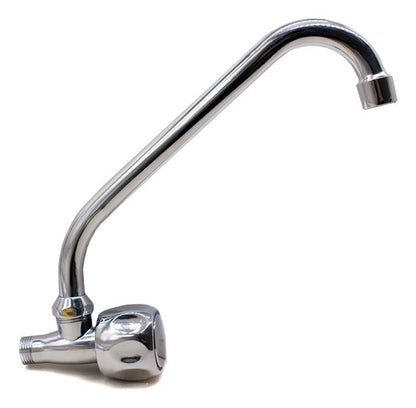 Grifo Cocina Mesada Pared Canilla Metalica Agua Fria