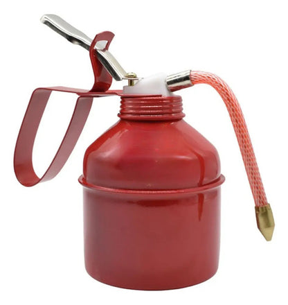 Aceitera Metalica Manual Con Gatillo Y Pico Flexible 500ml