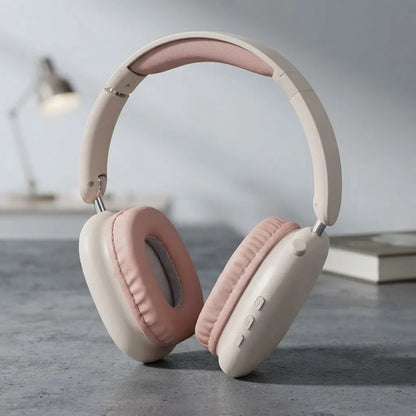 Auriculares Bluetooth Plegables Bs611 Micrófono Rosa