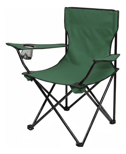 Silla Plegable Lona Camping Pesca Playa Funda 50x50x80 Cm Aleatorio