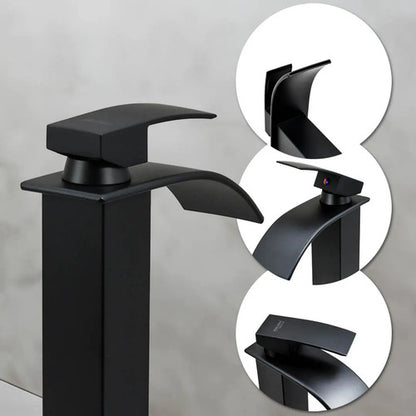 Monocomando Negro Lavatorio Canilla Baño Mezcladora Pileta