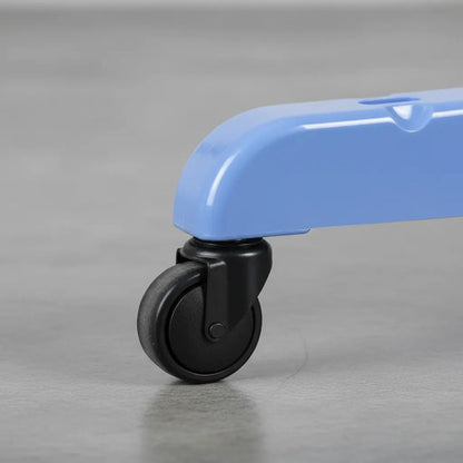 Tender Plegable 3 Niveles Brazos Extensibles Ruedas Piso Azul
