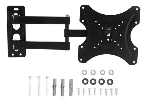 Soporte De Tv Led Lcd Articulado De Color Negro Móvil De 14 A 42 Pulgadas