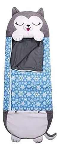Saco De Dormir Infantil Para Niños Peluche 135x50cm Talle S