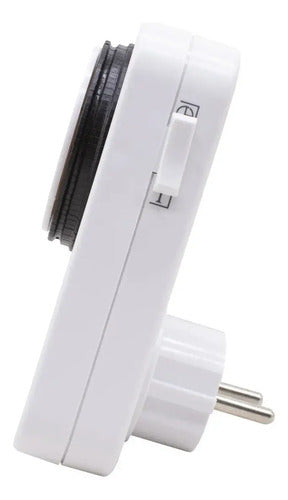 Timer Manual Calefon Schuko Ahorro De Energia Analogico