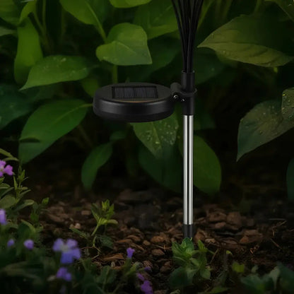 Set X2 Luces Solares Led Jardin Estaca Lampara Exterior Foco