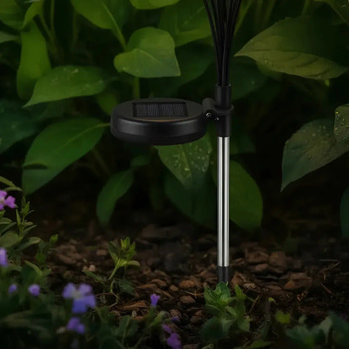 Set X2 Luces Solares Led Jardin Estaca Lampara Exterior Foco