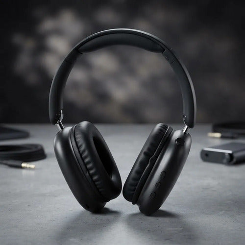 Auriculares Inalámbricos Micrófono Plegables Bluetooth 5.3 Negro