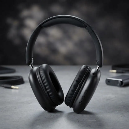 Auriculares Inalámbricos Micrófono Plegables Bluetooth 5.3 Negro