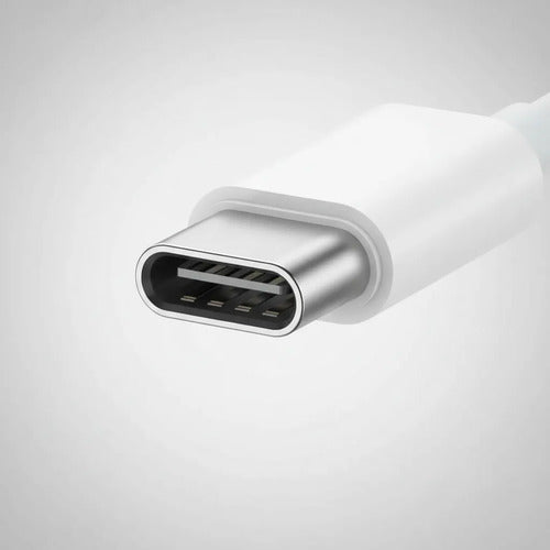 Adaptador Cable Usb Tipo C A Plug Jack 3.5 Audio Auriculares Blanco