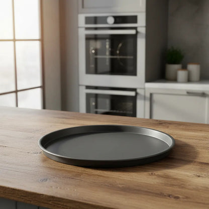 Asadera Molde Pizza Antiadherente Redonda 28cm Cocina Negro
