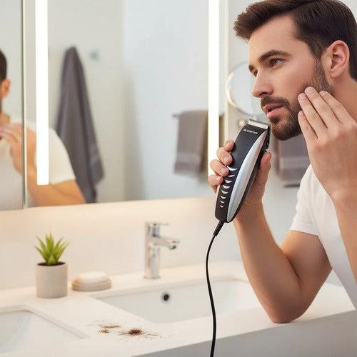 Cortapelo Ledstar Hair Clipper Cable 12w Acero Inoxidable Blanco