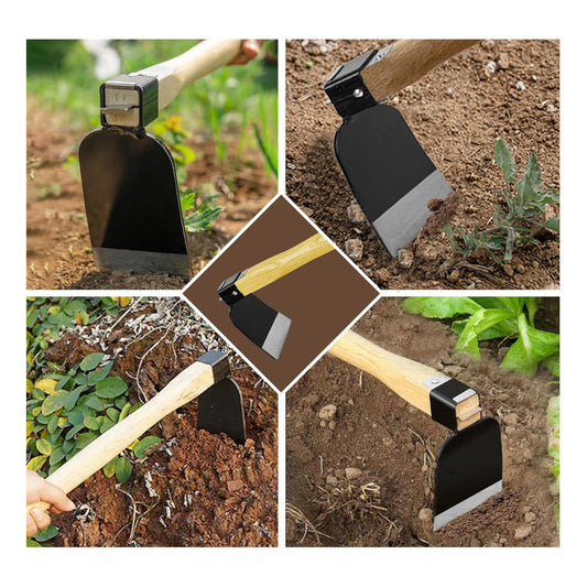 Azada Para Jardin Con Mango De Madera 38x7x14cm