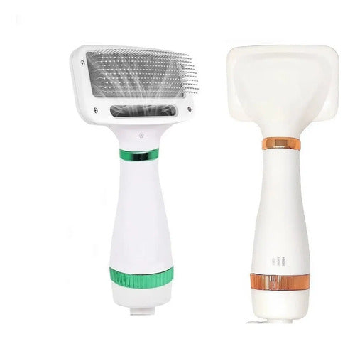 Secador De Pelo Para Mascota Cepillo Para Perros Y Gatos Blanco