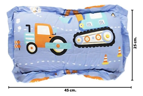 Almohada Infantil Bebes Para Dormir Cuna Con Funda Diseños